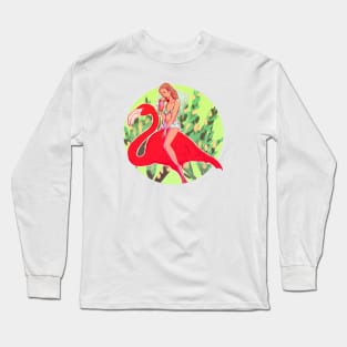 Flamingo Paradise Long Sleeve T-Shirt